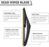 Rear Wiper Arm Blade Nut for Replacement for Jeep Renegade 2015-2021,Rear Wiper Cover Accessories Assembly, Wiper Cap Set for Back Windshield Wind...