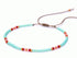 Anklet for women, Unique Beaded Aqua Colorful Waterproof Beach Anklet, Boho Bohemian Hippie Native American Style, Handmade by Tribes...