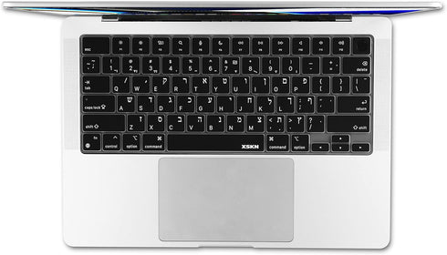 XSKN Silicone Keyboard Cover Skin for 2021 Apple MacBook Pro M1 Pro / M1 MAX Chip with Touch ID 14.2-inch Model A2442 16.2-inch Model A2485 (Hebre...