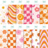 VIVIQUEN 24 Sheets Little Orange Daisy Double-Sided Scrapbook Paper 30x30cm Flower Craft Paper Folded Flat for DIY Decorative Background Card Maki...
