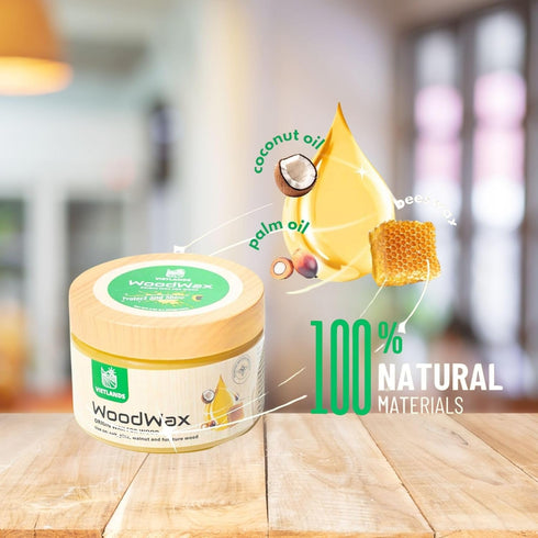 Wood Wax - Wood polish for furniture, Protector & Shine Wood Doors, Tables, Chairs, Cabinets and Floors for Home Furniture wax...