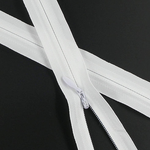 Leekayer 20PCS Invisible Nylon Coil Zipper,Clothing Zipper,DIY Sewing Tools for Craft Special(20 inch,White)...