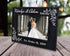 Personalized Newlywed Couples 7x5 Leather Picture Frame Engraved Women Mens Wedding Anniversary Husband Wife...