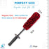 Premium Microfiber Wheel Cleaner Brush | Soft Non-Metallic Rim Cleaner Brush with Ergonomic Handle | Durable Wheel Brush for Cleaning Rims & Wheel...