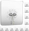 Wall Hooks 33lb(MAX) Heavy Duty Self Adhesive Hooks 10 Pack,Waterproof and Oilproof,Transparent Seamless Hooks Strong,Suitable for Bathroom Kitche...
