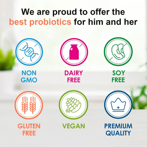 Probiotics 120 Billion CFUs 18 Strains, 3 Prebiotics & Digestive Enzymes for Men Women,Digestive & Immune Support,Shelf Stable Non-GMO 60 Vegetari...