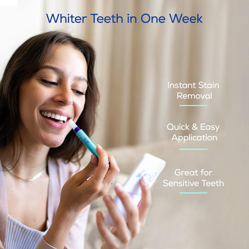 GLO Science Teeth Whitening Pen — Easy to Use, Safe & Effective Dentist Invented Whitening Treatment — Designed for Sensitive Teeth, Travel Friend...