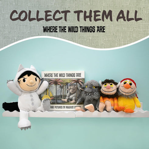 KIDS PREFERRED Where The Wild Things are Plush 14 Inch Max Stuffed Animal with Crinkle Feet, Bean Filled Bottom, and Removable Hood...