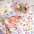 Kawaii Cartoon Rabbit Bear Stickers - EAMOTOL 800 PCS/100 Sheets Transparent PVC Cute Animals Bunny Sticker Kit for Scrapbooking Supplies Planner ...