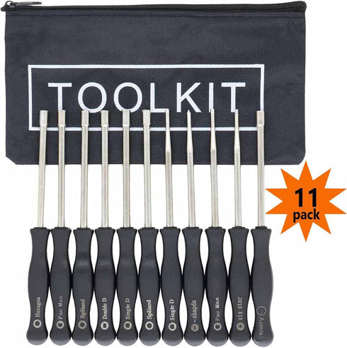 11 Pcs Carburetor Adjustment Tool Screwdriver Kit for Common 2 Cycle Carburator Adjusting Small Engine Carb Tune up Adjusting Tool, Carburetor Adj...