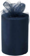 Navy Blue Tulle Wedding Decor - 6" x 100 Yards, Fabric Netting Ribbon, 4th of July, Police Support, Wreath, Garland, Veil, Streamers, Bows, Vetera...