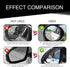 2 PCS Car Rearview Mirror Auxiliary Accessories, 6.69In x 2.16In Waterproof ABS Glass Vehicle Rearview Mirror Rain Eyebrow, Universal Automotive R...