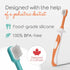Cherish Baby Care Toddler Toothbrushes 1-2 Years (4-Pack) - BPA-Free & Safety-Tested Kids Toothbrush Kit, Designed by a Pediatric Dentist, Soft-Gr...