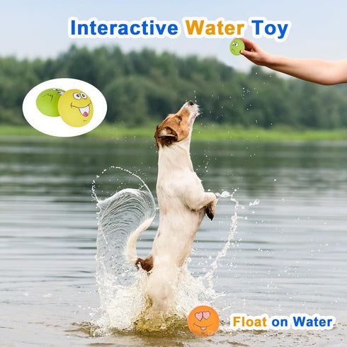 Dog Squeaky Toys Latex Squeaky Dog Balls for Small Puppy Chewing Rubber Soft Fun Emoji Dog Balls for Corgi Pet Dogs (6 PCS)…...