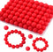 130PCS Silicone Beads for Keychain Making Kit 15mm Silicone Beads Bulk Round Rubber Beads Loose Beads for Pens DIY Necklace Bracelet Making (Straw...