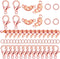 800 Pcs Jewelry Making Accessories Set with 100 Pieces Lobster Claw Clasp 200 Pieces Bead Tips Knot Covers and 500 Pieces Open Jump Ring Connector...