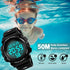 Kids Digital Sports Watch for Boys Girls, Boy Waterproof Casual Electronic Analog Quartz 7 Colorful Led Watches with Alarm Stopwatch Silicone Band...