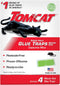 Tomcat Super Hold Glue Traps Mouse Size for Mice, Cockroaches, Spiders, and Scorpions, Ready-To-Use, 4 Traps...
