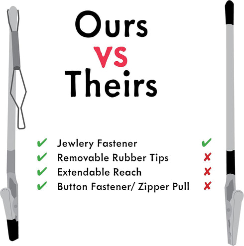 The Beadsmith EZ-Hook 3-in-1 Fastening Tool – Bracelet Fastener, Zipper Pull & Button Looper, Jewelry Aid for One-Handed Use, Ideal for Necklaces,...