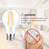 Ascher 60 Watt Equivalent, E26 LED Filament Light Bulbs, Warm White 2700K, Non-Dimmable, Classic Clear Glass, A19 LED Light Bulb with 80+ CRI, 6-P...