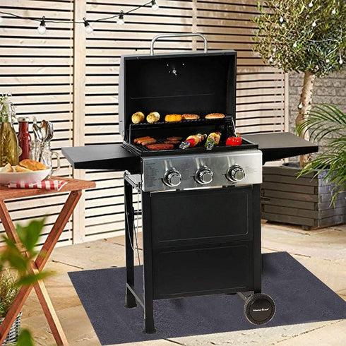 Under Grill Mat,Premium 36"x48"Absorbent Oil Protective mats for Deck &Patio,Grill Mat for Deck,Under Grill Floor Pad to Protect Deck,BBQ Mat for ...