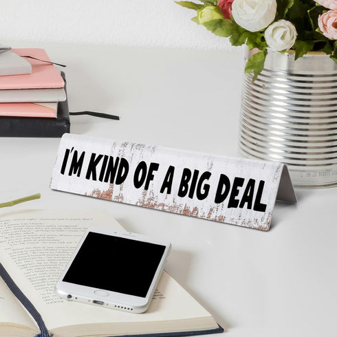 Funny Office Desk Novelty Nameplate for Coworker, DESK of A HUMBLE GENIUS Nameplate Sign for Nurse Employee Coworker Boss Leader Colleague Friends...
