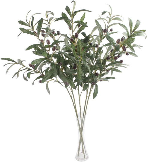 Artificial Olive Branch Stems 5pcs 28 Inch...