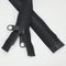 Leekayer 2PCS #10 84 cm Heavy Duty Zippers for Sewing Separating Large Plastic Zippers Black Tape with Double Pull Tab Slider, Sleeping Bag, Boat,...