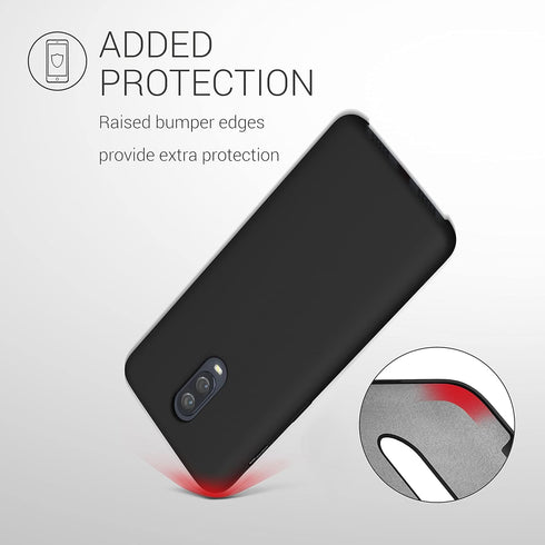 kwmobile Case Compatible with OnePlus 6T Case - TPU Silicone Phone Cover with Soft Finish - Black...