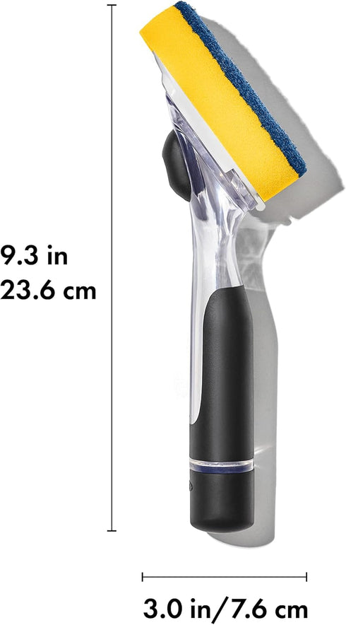 OXO NEW Good Grips Soap Dispensing Dish Scrub, Yellow...