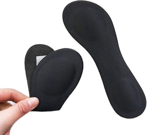 CB 4-Pairs of Cloth Surface Sponge Inserts Invisible Slim Lightweight Insoles Liners, Ball of Foot Pain Relief Cushion, Barefoot Support, 3/4 Leng...