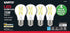 Satco S12437 A19 LED 4-Bulb Value Pack, 75W Replacement, 3000K, Clear...
