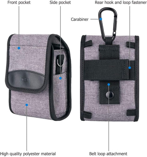 Kiorafoto Compact Camera Pouch Case for Sony ZV-1II ZV-1F ZV1 RX100VII RX100VI RX100VA RX100V RX100IV III II Canon G7XIII II G9XII Olympus TG-7 TG...