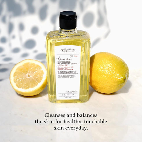 C.O. Bigelow Body Cleanser - No. 1161 - Moisturizing Lemon Body Wash for Men & Women with Aloe Vera, Sodium PCA, and Glycerin, 10 fl oz...