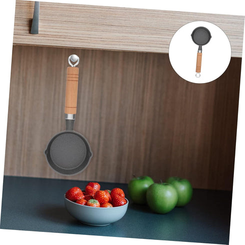 Zerodeko Mini Omelet Pan Metal Detectors for Adults Round Griddle Hard Ground Tent Pegs Kitchen Cooking Pan Rolled Omelet Pan Nonstick Cookware Sq...