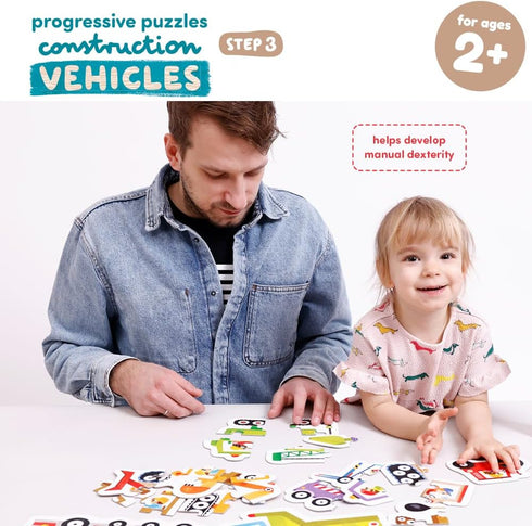 Progressive Puzzles Construction Vehicles 2+ Toddler Puzzle...