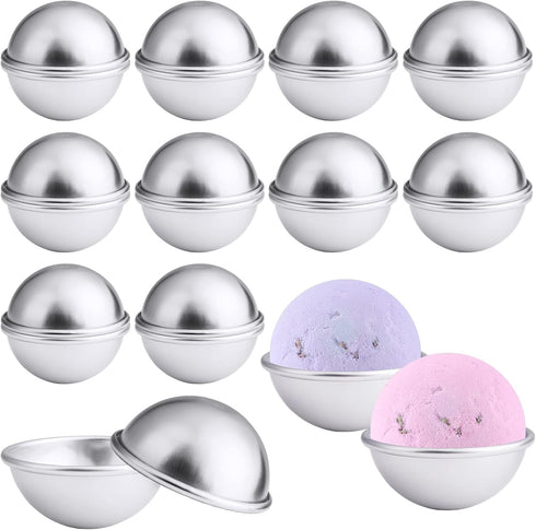 10 Set 20PCS Bath Bomb Mold Kit, Soap Mold & Aluminum MetalBath Bombs Press for DIY Making Supplies...