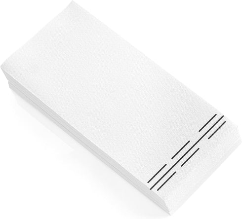 50 Pack Linen Feel Guest Paper Hand Towels | Disposable Super Absorbent Airlaid Paper Towels For Bathroom, Party, Weddings, Or Events | 12 x 17 In...