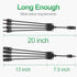 OYMSAE Solar Y Branch Connectors Solar Panel Parallel Connectors 1 to 4 Solar Adapter Cable Plug Tool Kit (M/FFFF, F/MMMM)...