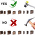 PH Padahall Leather Hole Punch Die Teardrop,8 Sizes Hole Hollow Punch Set High Carbon Steel Punch Cutter Tool Kit Cutting for Leather EVA Foam Fib...