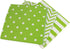 Disposable Striped Chevron Polka Dot Green Paper Party Napkins 60 Count...