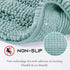 NICETOWN Bath Mats Shower Rugs Slip-Resistant Extra Absorbent Soft and Fluffy Thick Bath Mats, Non-Slip Microfiber Shag Floor Mats, Dry Fast Water...