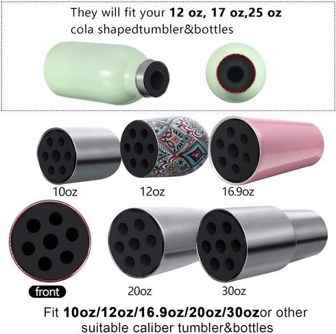 Blulu 10 Pieces Cup Tumbler Foams for 1/2 Inch PVC Pipe, Tumbler Spinner Foams for 30 oz 20 oz 10 oz Bottles Cups 25 Oz, 17 Oz, 12 oz Cola Shaped ...