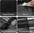 Grill Accessory Storage Bag, Tool Storage for Outdoor Grilling Utensil Holder with Inner Mesh Pockets and Magic Tape, Black Hardware BBQ Tools Sto...