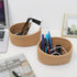 ?2 Pack?ABenkle Small Woven Baskets, Tiny Oval Shallow Storage Baskets, Mini Cotton Rope Empty Decorative Basket, Boho Little Organizer Bins for B...