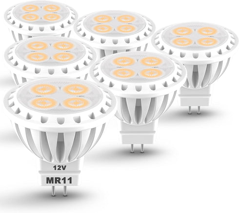 ALIDE 3W MR11 LED Light Bulbs, 12v 20w 35w Replacement, Low Voltage Fiber Optics Christmas Tree Outdoor Landscape Bulb, G4/GU4/GZ4 Bi-Pin Base, So...