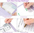 Savings binder challenge $5,050 with a 100 envelope challenge binder. A5 Savings Binder,budget planning booklet, goal challenge tracker, and day l...