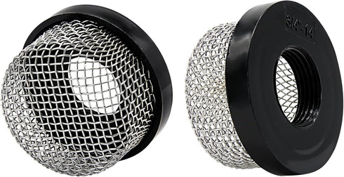 Stainless Steel Mesh Strainer 3/4"- 14 Aerator Screen Strainer Stainless Mesh Replace fpr Livewell Pump, MA-023 Screw on Strainer Industrial Plumb...