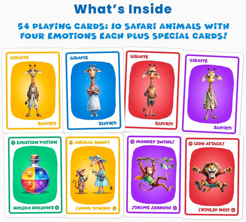 Fun Animal Card Game for Kids Ages 4+, 2-6 Players, Boosts Emotional Learning Skills!...