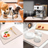 Coffee Mat for Countertops ,Coffee Bar Accessories Fit Under Coffee Maker Espresso Machine, Absorbent Hide Stain Rubber Mat for Countertop ,Dish D...